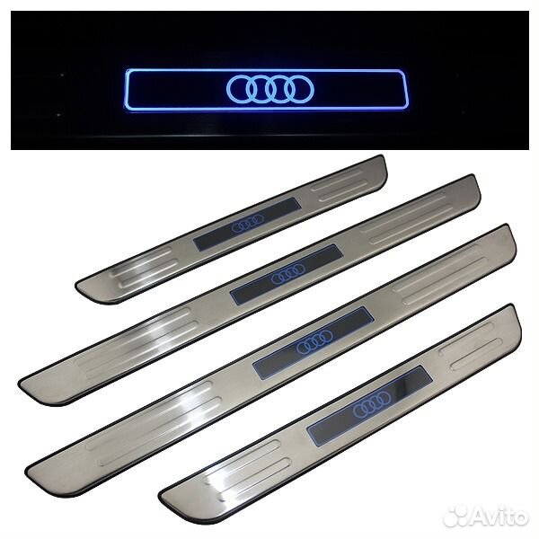 Накладка на пороги Ауди А4 - Audi A4