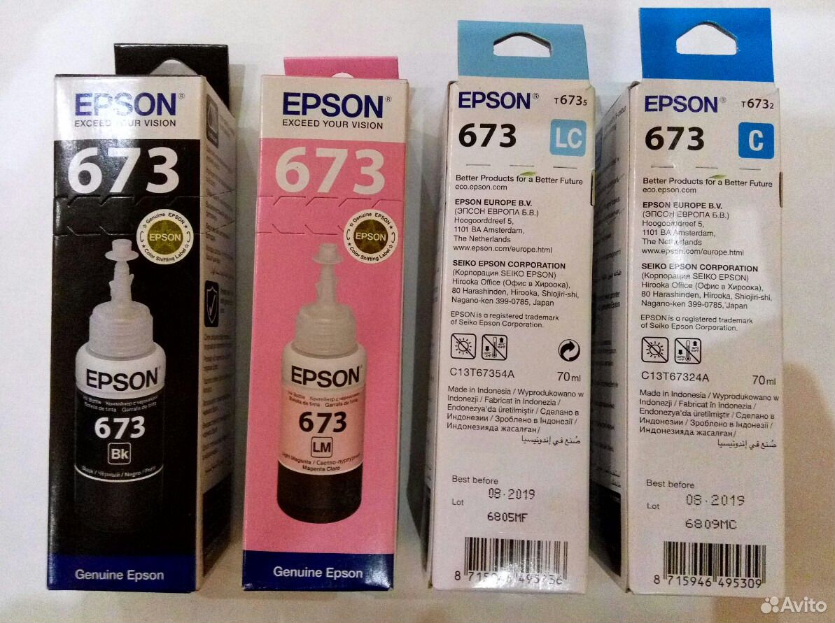 Срок принтера. Чернила Epson 673. Чернила Epson 673 оригинал. Epson 673 2xl. Epson l800 673.