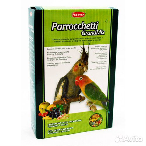 Padovan 400г корм для средних попугаев купить на Зозу.ру - фотография № 1