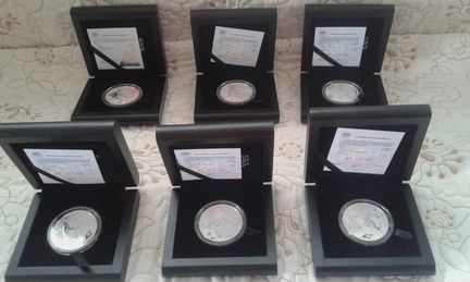 Олимпийские монеты Сочи 2014 серебро