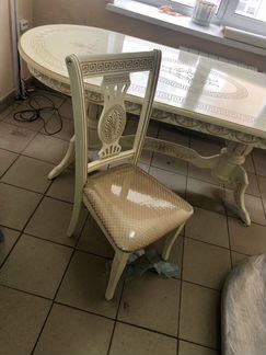 Стол Ручной работы Версаче+ 6 стульев