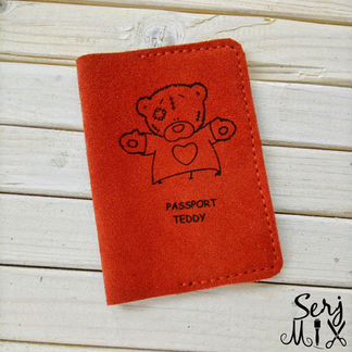 Обложка для паспорта мишка Тедди