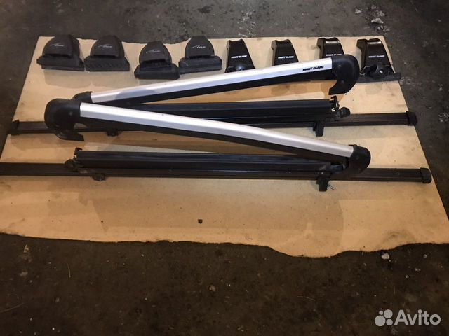 Багажник mont blanc с креплением под лыжи