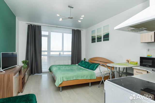 

Квартира-студия, 26 м², 2 кровати