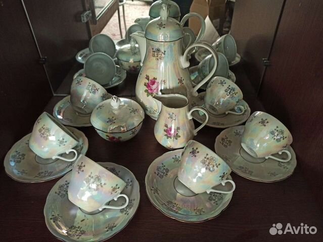 Чайный сервиз kahla гдр Перламутровая Роза