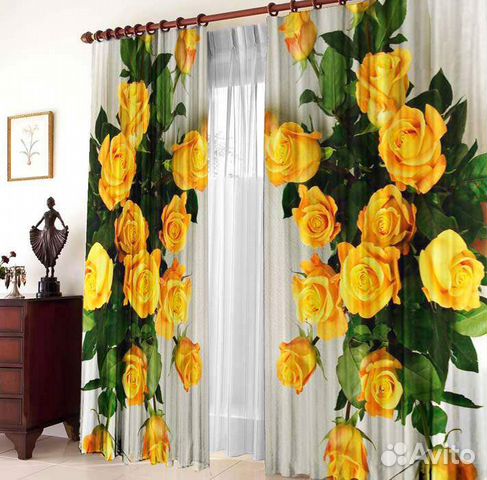 Шторы и покрывало на кровать