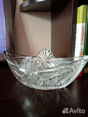 Хрустальная ваза (ладья)