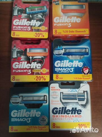 Сменные кассеты gillette оригинал