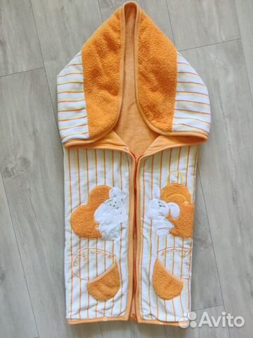 Конверт одеяло из велюрового хлопка