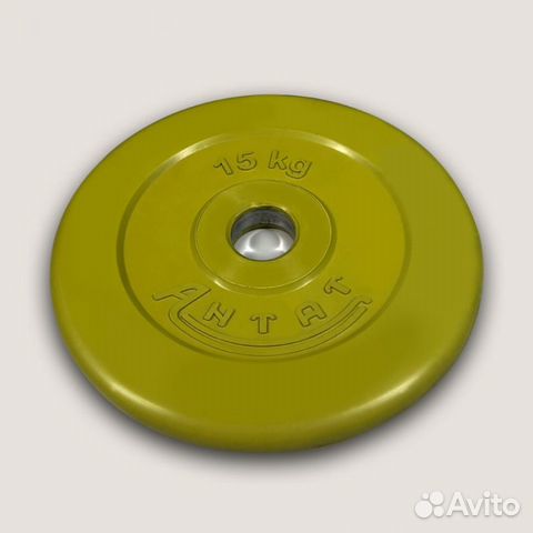 Диски 15 кг блины обрезиненные для штанг и гантеле