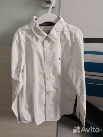 Рубашкм H&M рост 128 белая