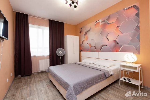 

1-к. квартира, 44 м², 2 кровати