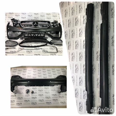 Обвес AMG 63 бампер пороги на Mercedes w212 рест