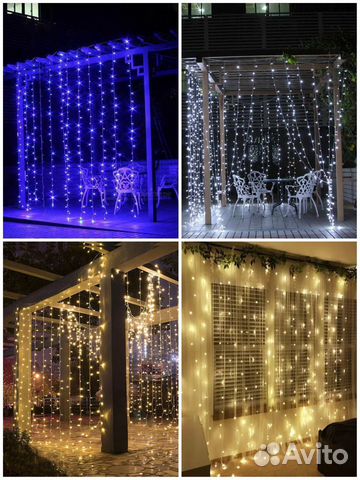 Гирлянда штора 3х2 метра