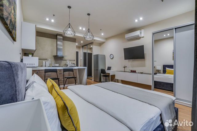 

Квартира-студия, 33 м², 1 кровать