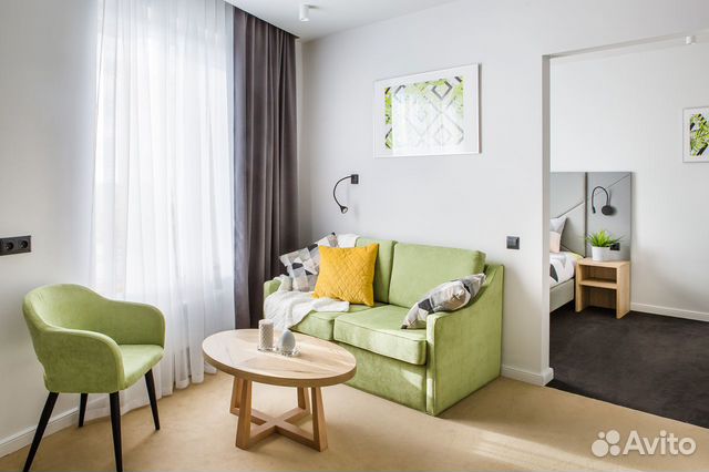 

2-к. квартира в апарт-отеле, 32 м², 2 кровати