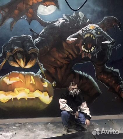 Художественная роспись стен, граффити, дизайн