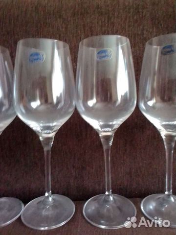 Бокалы для вина 350мл, Чехия. хрусталь