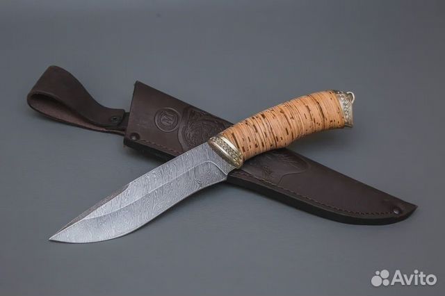 Нож Беркут Сёмин из дамасской стали