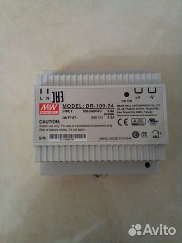 Блoк питания DR-100-24 нa DIN-peйку
