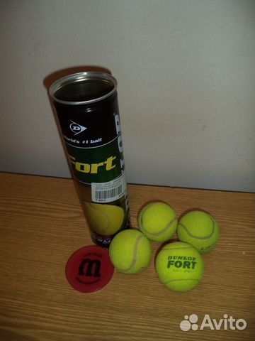 Комплект мячей Dunlop Fort для большого тениса, б Комплект мячей Dunlop Fort для большого тениса, б