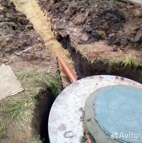 Канализация под ключ.Водопровод.Септик из жб колец