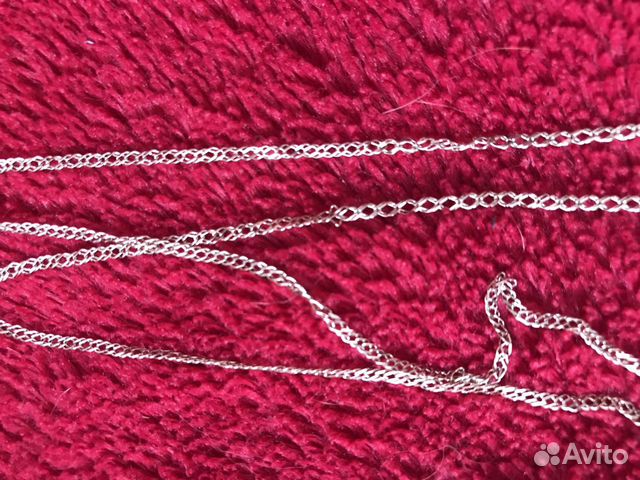 Серебряная цепь в позолоте