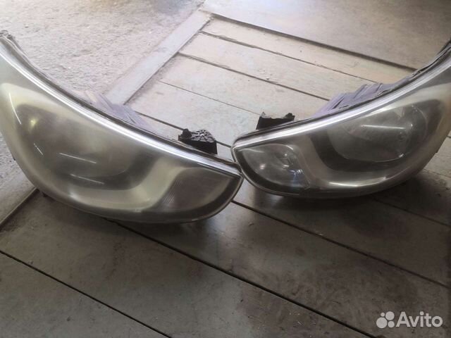 Фара на hyundai solaris 1