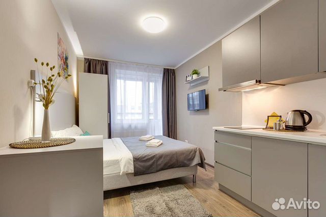

Квартира-студия в апарт-отеле, 22 м², 1 кровать