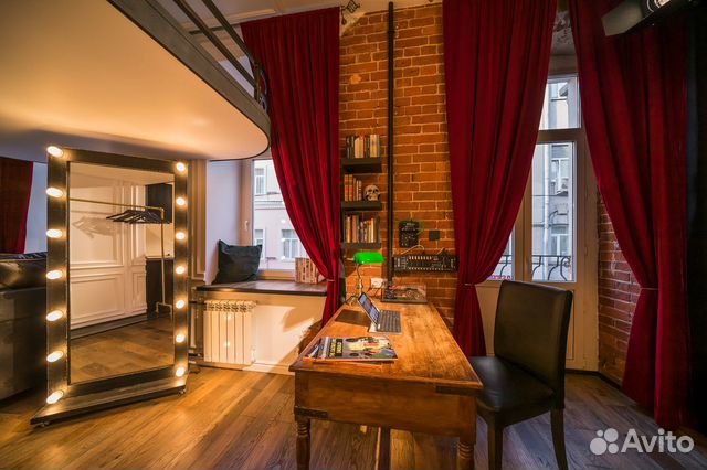 

Квартира-студия, 35 м², 2 кровати