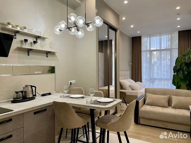

Квартира-студия, 34 м², 2 кровати
