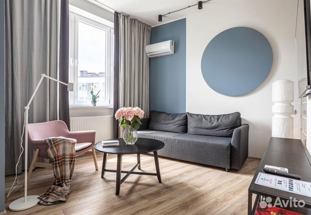 

1-к. квартира, 45 м², 2 кровати