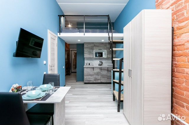 

Квартира-студия, 23 м², 2 кровати