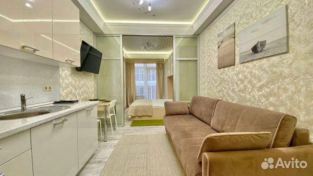 

Квартира-студия в апарт-отеле, 35 м², 2 кровати