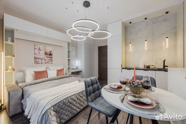 

Квартира-студия, 26 м², 2 кровати