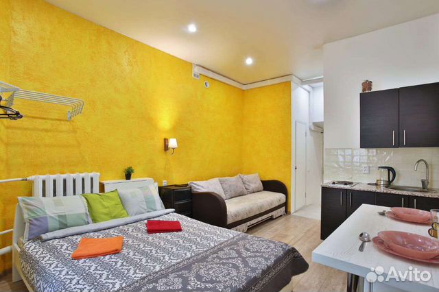 

Квартира-студия, 22 м², 2 кровати