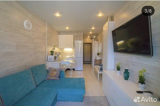 

Квартира-студия, 28 м², 1 кровать