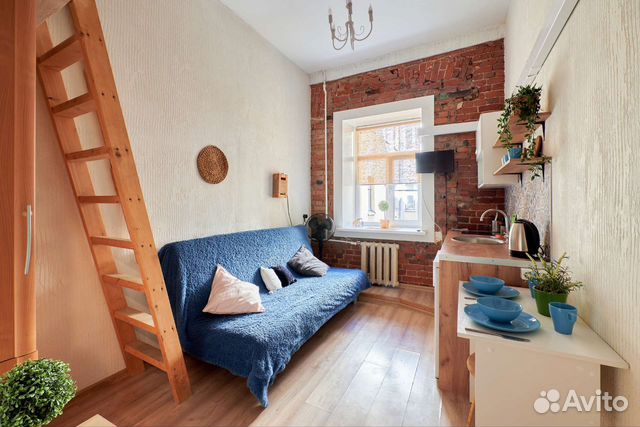 

Квартира-студия, 16 м², 2 кровати