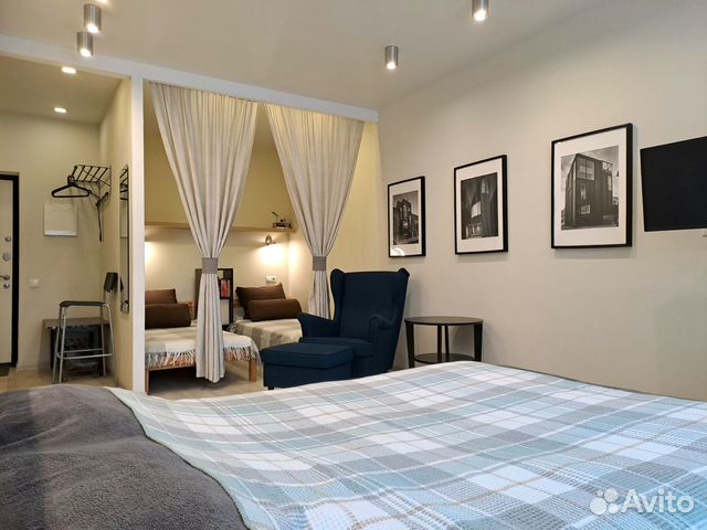 

1-к. квартира, 45 м², 3 кровати