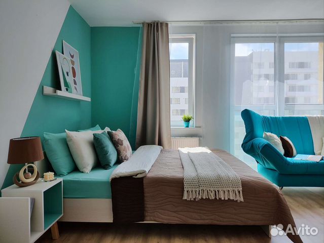 

Квартира-студия, 28 м², 2 кровати