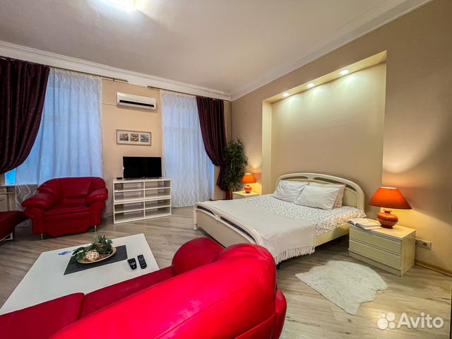 

Квартира-студия, 44 м², 2 кровати