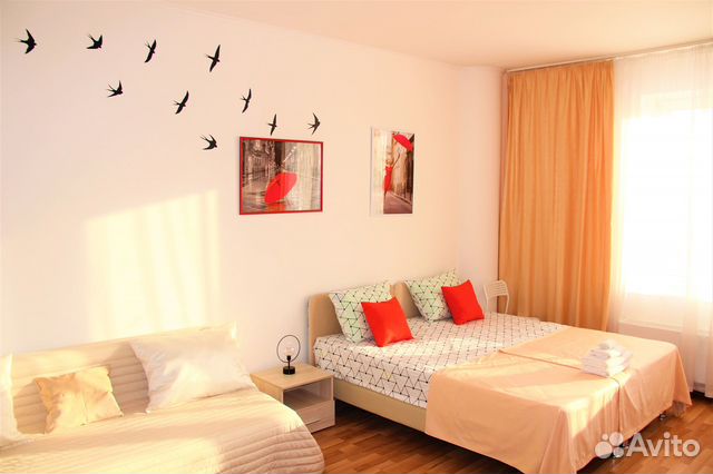 

Квартира-студия, 35 м², 2 кровати
