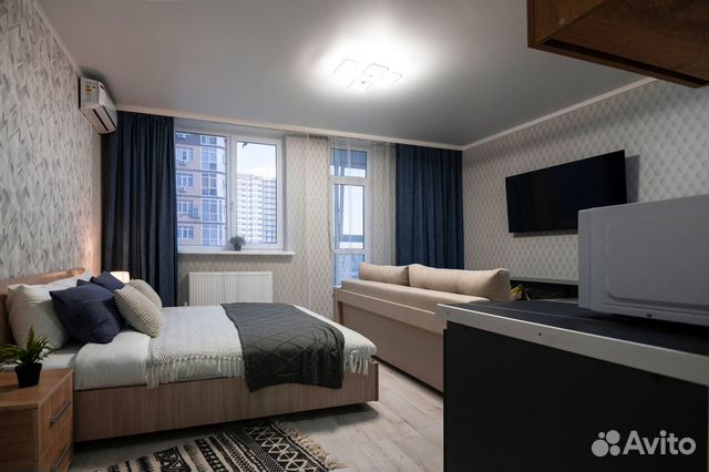 

Квартира-студия, 30 м², 2 кровати