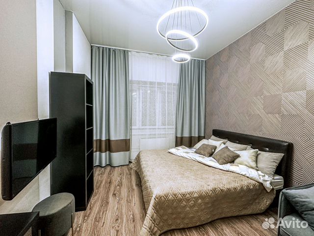 

1-к. квартира, 44 м², 2 кровати