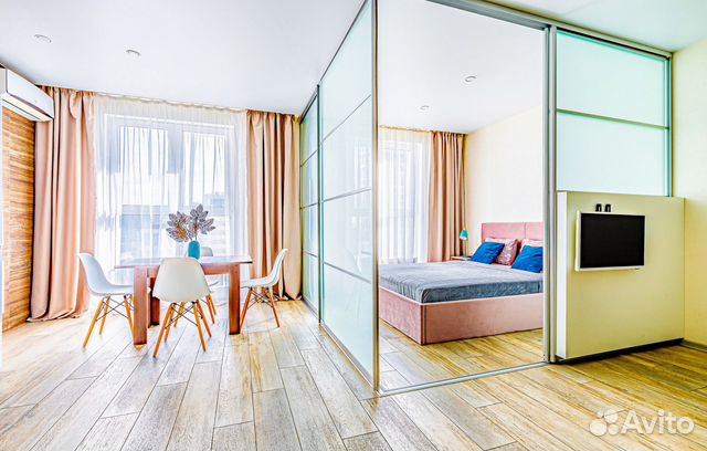 

1-к. квартира, 46 м², 2 кровати