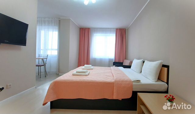 

Квартира-студия, 37 м², 2 кровати