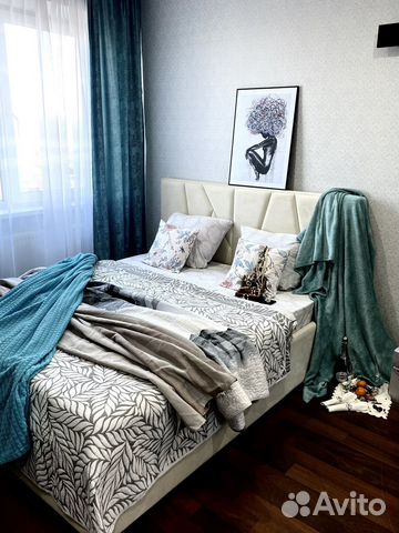 

1-к. квартира, 45 м², 2 кровати