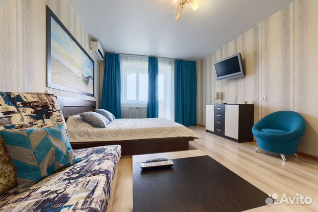 

1-к. квартира, 46 м², 3 кровати