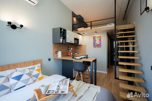 

Квартира-студия, 20 м², 2 кровати