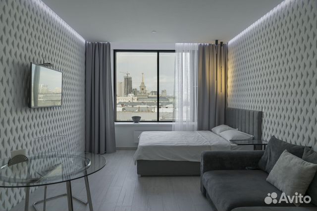 

Квартира-студия, 40 м², 2 кровати